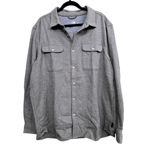 The North Face Men XL Gray Long Sleeve Bohemian Workwear Button Down Outdoor